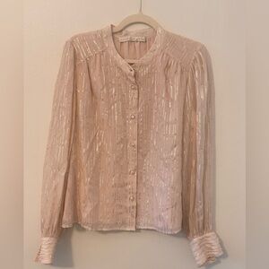 Marie Oliver Shimmering Blush Blouse Medium